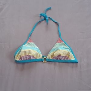 EUC Striped Bikini Top